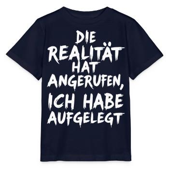Die Realität - Stanley/Stella Kinder T-Shirt MINI CREATOR  - Navy - Vorne - Kain (125cm)