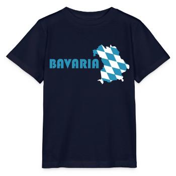 Bavière Carte de drapeau - T-shirt bio MINI CREATOR Stanley/Stella Enfant - marine - Devant - Kain (125cm)