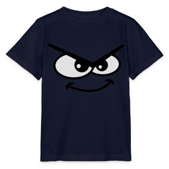 Evil Peep Cartoon Face Cool Naughty Grin - T-shirt bio MINI CREATOR Stanley/Stella Enfant - marine - Devant - Kain (125cm)