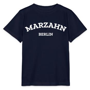 Berlin - Marzahn - Berlinerin - Berliner Bär - Stanley/Stella Kinder T-Shirt MINI CREATOR  - Navy - Vorne - Kain (125cm)