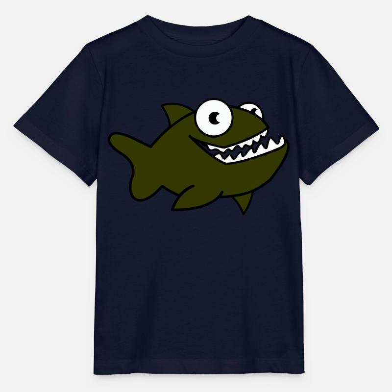 Piranha 01 - T-shirt bio MINI CREATOR Stanley/Stella Enfant - marine