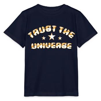 Faites confiance à l’univers Galaxies lover Stardust - T-shirt bio MINI CREATOR Stanley/Stella Enfant - marine - Devant - Kain (125cm)