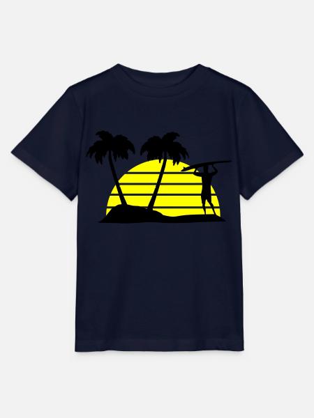 surfing - Stanley/Stella Kinder T-Shirt MINI CREATOR - Navy