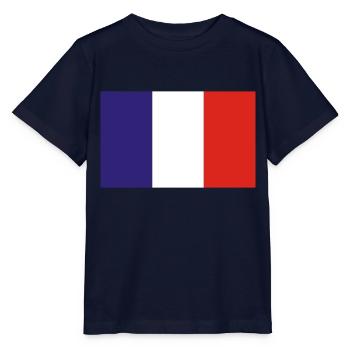 Frankreich - Stanley/Stella Kinder T-Shirt MINI CREATOR  - Navy - Vorne - Kain (125cm)