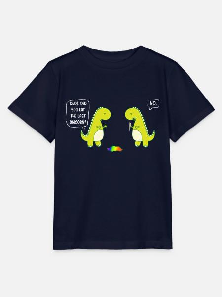 Dude did you eat the last unicorn? No. - Stanley/Stella Kinder T-Shirt MINI CREATOR - Navy