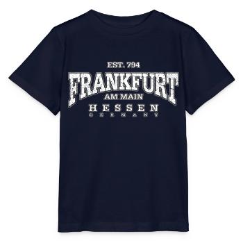 Frankfurt am Main (white oldstyle) - Stanley/Stella MINI CREATOR Kids’ T-Shirt - navy - Front - Kain (125cm)