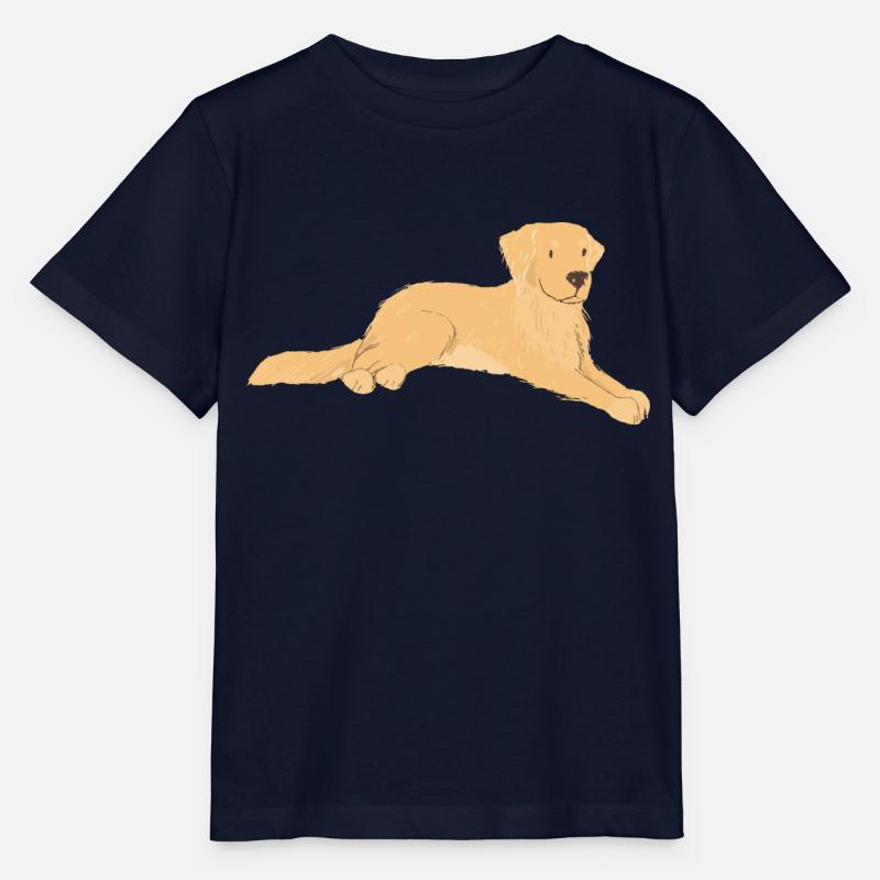 Golden Retriever - T-shirt bio MINI CREATOR Stanley/Stella Enfant - marine