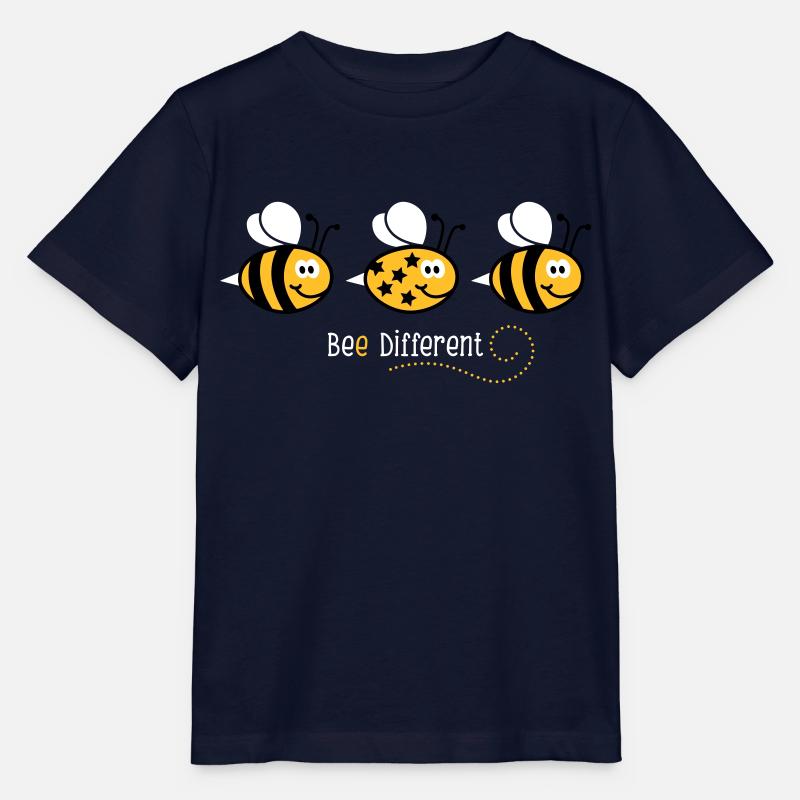 Be different - be yourself - Biene - Bee - 3C - Stanley/Stella Kinder T-Shirt MINI CREATOR  - Navy