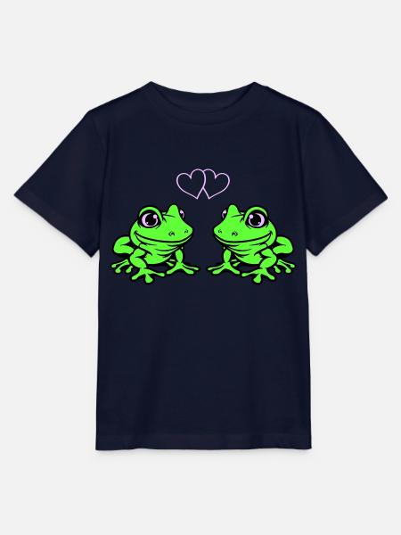 frosch comic love - Stanley/Stella Kinder T-Shirt MINI CREATOR  - Navy