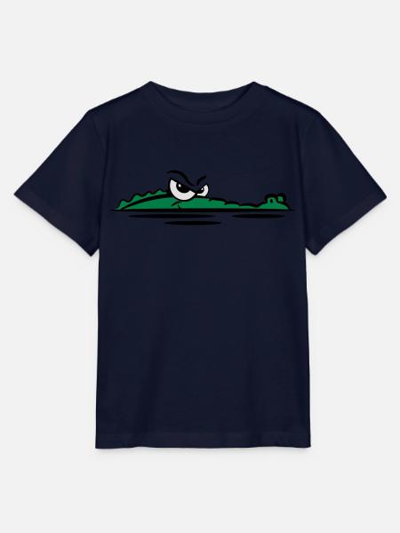 Krokodil lauern wasser - Stanley/Stella Kinder T-Shirt MINI CREATOR  - Navy