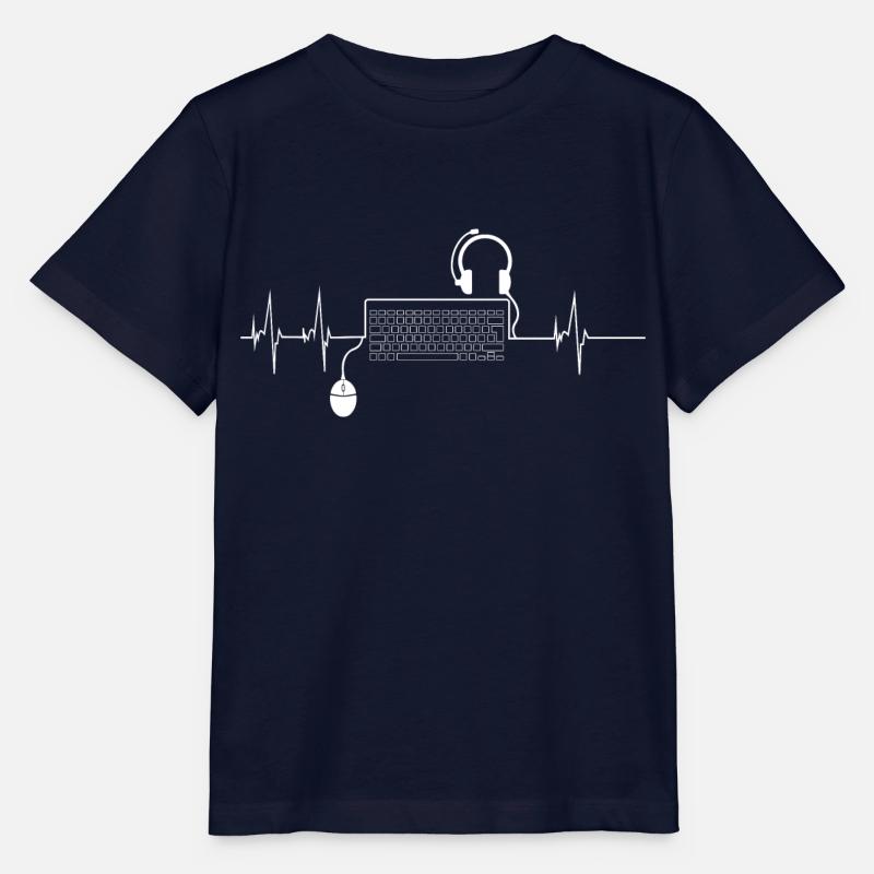 Herzschlag PC Gamer - Stanley/Stella Kinder T-Shirt MINI CREATOR  - Navy