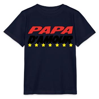 LOVE DAD - Stanley/Stella MINI CREATOR Kids’ T-Shirt - navy - Front - Kain (125cm)