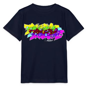 Graffiti du spectre - T-shirt bio MINI CREATOR Stanley/Stella Enfant - marine - Devant - Kain (125cm)