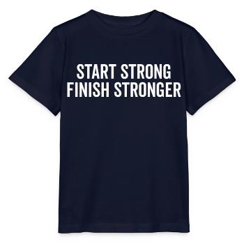 Stark starten Stärker abschließen - Stanley/Stella Kinder T-Shirt MINI CREATOR  - Navy - Vorne - Kain (125cm)