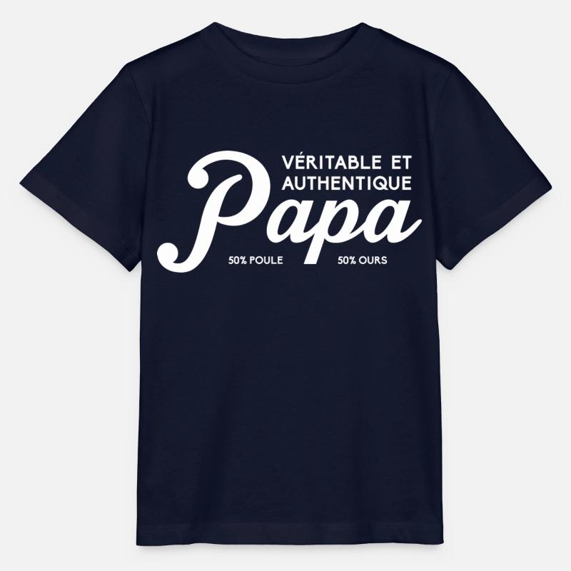 Papa au top - T-shirt bio MINI CREATOR Stanley/Stella Enfant - marine