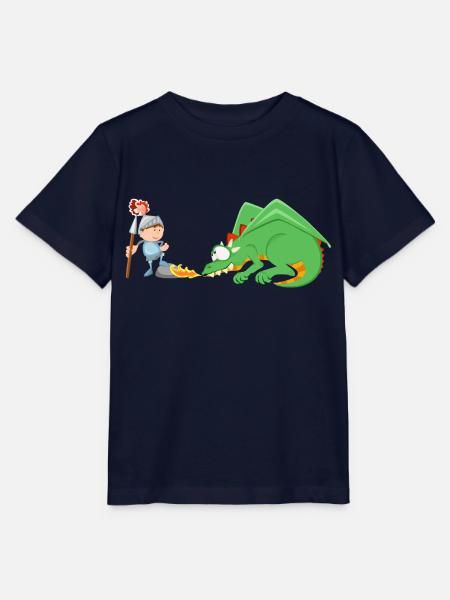 Ritter und Drache - Stanley/Stella Kinder T-Shirt MINI CREATOR - Navy