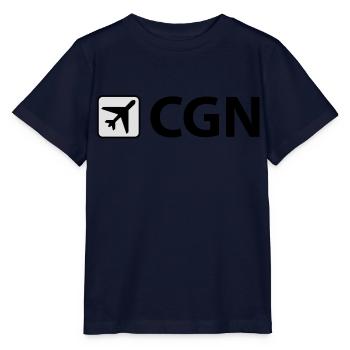 Airport - Airport - CGN - Cologne - Cologne - 3 - Stanley/Stella MINI CREATOR Kids’ T-Shirt - navy - Front - Kain (125cm)