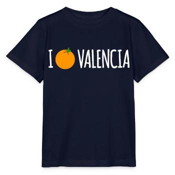 I Love Valencia - Stanley/Stella Kinder T-Shirt MINI CREATOR  - Navy - Vorne - Kain (125cm)
