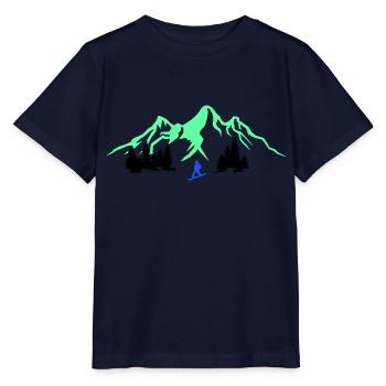 Snowboarding - Stanley/Stella Kinder T-Shirt MINI CREATOR  - Navy - Vorne - Kain (125cm)