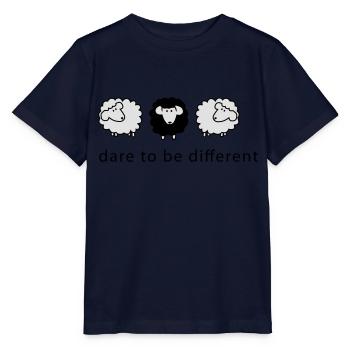 black sheep - Stanley/Stella MINI CREATOR Kids’ T-Shirt - navy - Front - Kain (125cm)