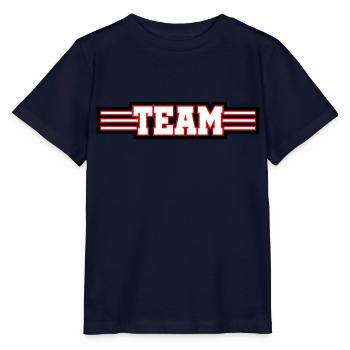 Conception d’équipe - T-shirt bio MINI CREATOR Stanley/Stella Enfant - marine - Devant - Kain (125cm)