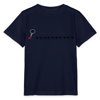 Orignaux 10 +1 =? confus Elk - T-shirt bio MINI CREATOR Stanley/Stella Enfant - marine - Devant - Kain (125cm)