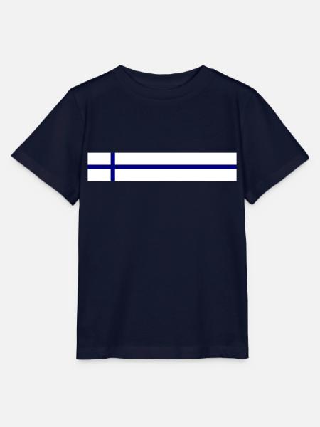 Finnland Fahne - Stanley/Stella Kinder T-Shirt MINI CREATOR - Navy