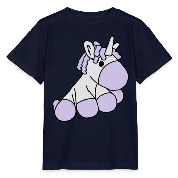 Einhorn1 - Stanley/Stella Kinder T-Shirt MINI CREATOR  - Navy - Vorne - Kain (125cm)