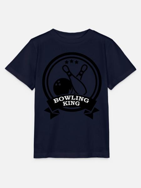 Bowling King - Stanley/Stella Kinder T-Shirt MINI CREATOR  - Navy
