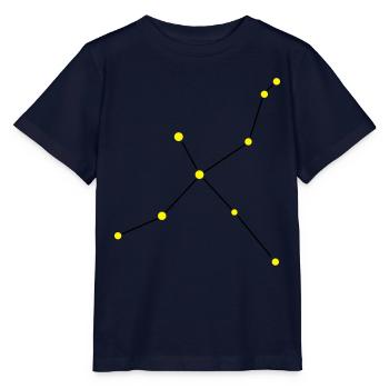 Star Constellation Cygnus - T-shirt bio MINI CREATOR Stanley/Stella Enfant - marine - Devant - Kain (125cm)