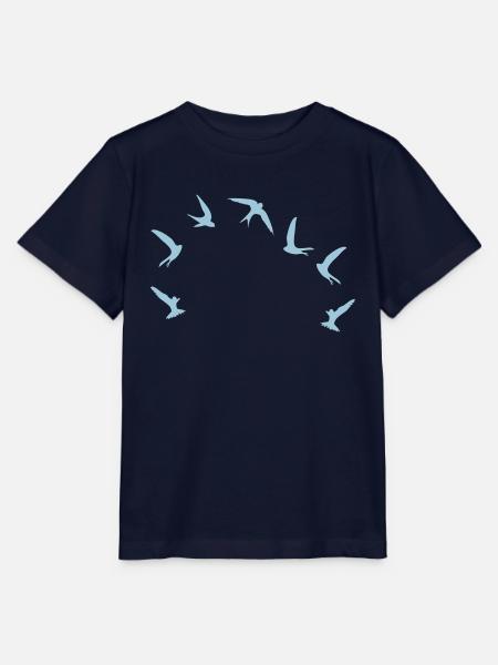 Mauersegler / swifts (1c) - Stanley/Stella Kinder T-Shirt MINI CREATOR - Navy
