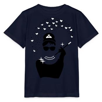 Fille de diamant - Princesse Bijoux - Bijoux - T-shirt bio MINI CREATOR Stanley/Stella Enfant - marine - Devant - Kain (125cm)