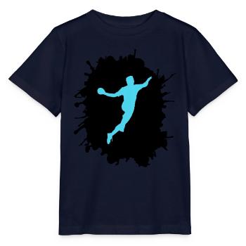 splatter handball - Stanley/Stella Kinder T-Shirt MINI CREATOR  - Navy - Vorne - Kain (125cm)