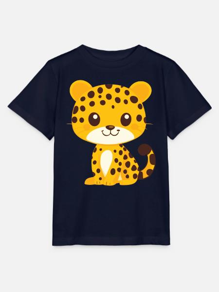 kleiner Leopard - Stanley/Stella Kinder T-Shirt MINI CREATOR - Navy