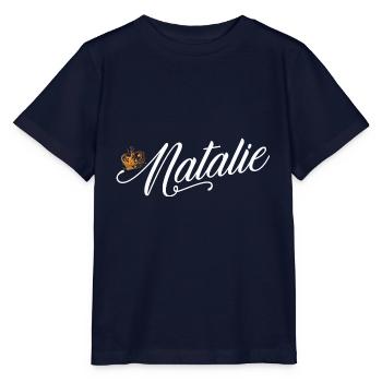 Natalie Nom pour Femmes Enfants Bambins - Natalie - T-shirt bio MINI CREATOR Stanley/Stella Enfant - marine - Devant - Kain (125cm)