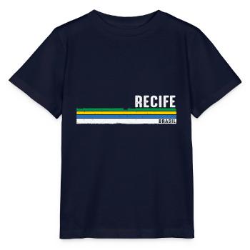 Recife Brésil Héritage - Vintage Recife Brasil - T-shirt bio MINI CREATOR Stanley/Stella Enfant - marine - Devant - Kain (125cm)