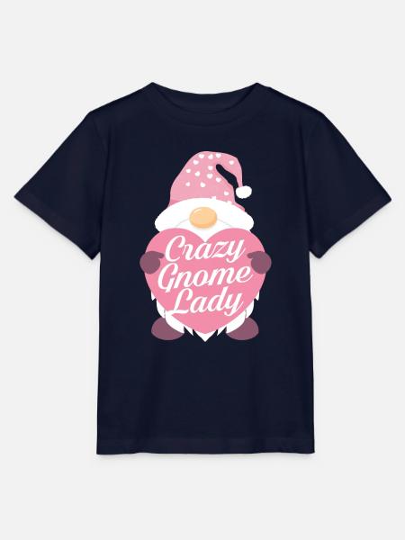Crazy Gnome lady - Stanley/Stella Kinder T-Shirt MINI CREATOR - Navy