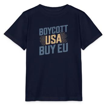 Pro-Europe Boycott USA Buy EU - Stanley/Stella MINI CREATOR Kids’ T-Shirt - navy - Front - Kain (125cm)