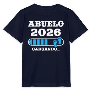 Opa 2026 Ladegeschenk für zukünftigen Opa - Stanley/Stella Kinder T-Shirt MINI CREATOR  - Navy - Vorne - Kain (125cm)