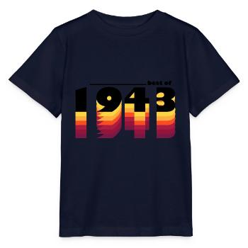 Vintage Bold Hommage à 1943 - Célébrer le 82ème - T-shirt bio MINI CREATOR Stanley/Stella Enfant - marine - Devant - Kain (125cm)