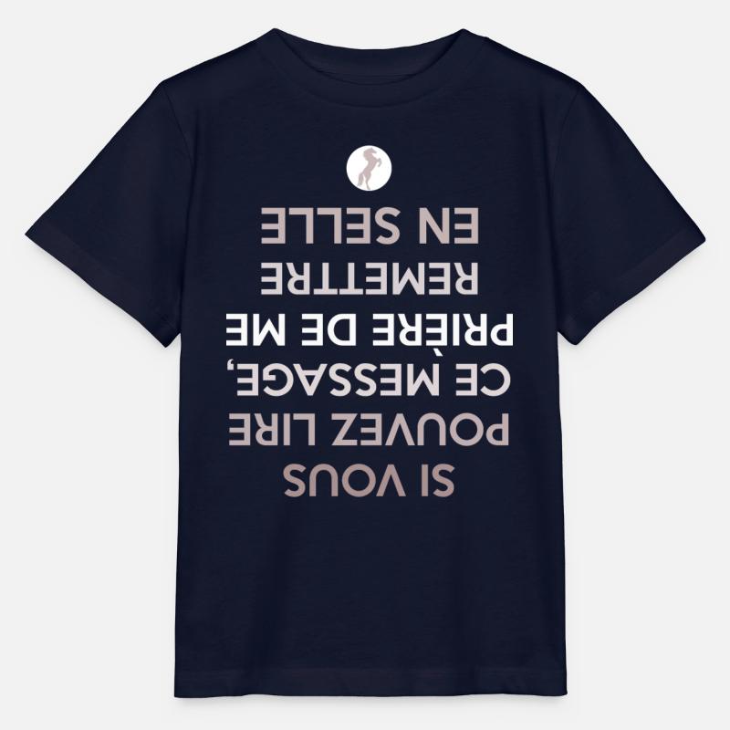 chute de cheval - T-shirt bio MINI CREATOR Stanley/Stella Enfant - marine