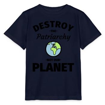 Féminisme féministe - T-shirt bio MINI CREATOR Stanley/Stella Enfant - marine - Devant - Kain (125cm)