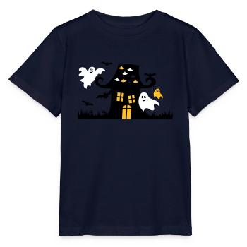 Halloween Ghosts Cute Child - Stanley/Stella MINI CREATOR Kids’ T-Shirt - navy - Front - Kain (125cm)