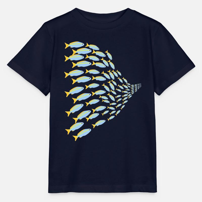 Banc de poissons - T-shirt bio MINI CREATOR Stanley/Stella Enfant - marine