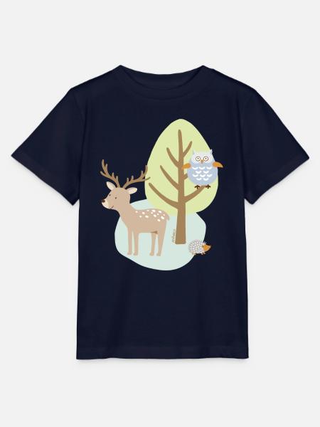 Patch_Hirsch2 - Stanley/Stella Kinder T-Shirt MINI CREATOR - Navy