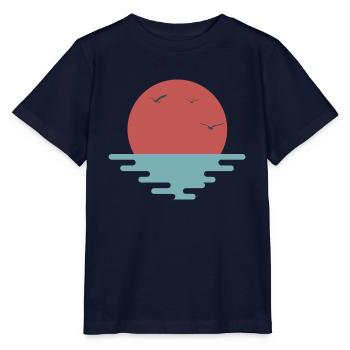 Soleil levant au soleil Japon - T-shirt bio MINI CREATOR Stanley/Stella Enfant - marine - Devant - Kain (125cm)