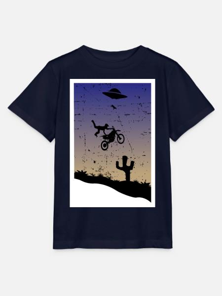 Motocross Stunt - Stanley/Stella Kinder T-Shirt MINI CREATOR - Navy