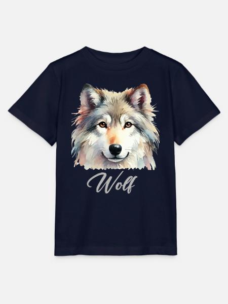 wolf - Stanley/Stella Kinder T-Shirt MINI CREATOR - Navy