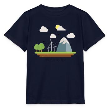 faire mieux B - T-shirt bio MINI CREATOR Stanley/Stella Enfant - marine - Devant - Kain (125cm)