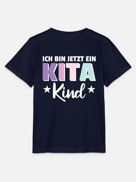 Ich bin jetzt ein Kitakind 2025 Kita Start - Stanley/Stella Kinder T-Shirt MINI CREATOR - Navy